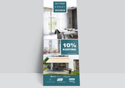 Folder in nieuwe huisstijl voor Deltrap Ernst Wonen